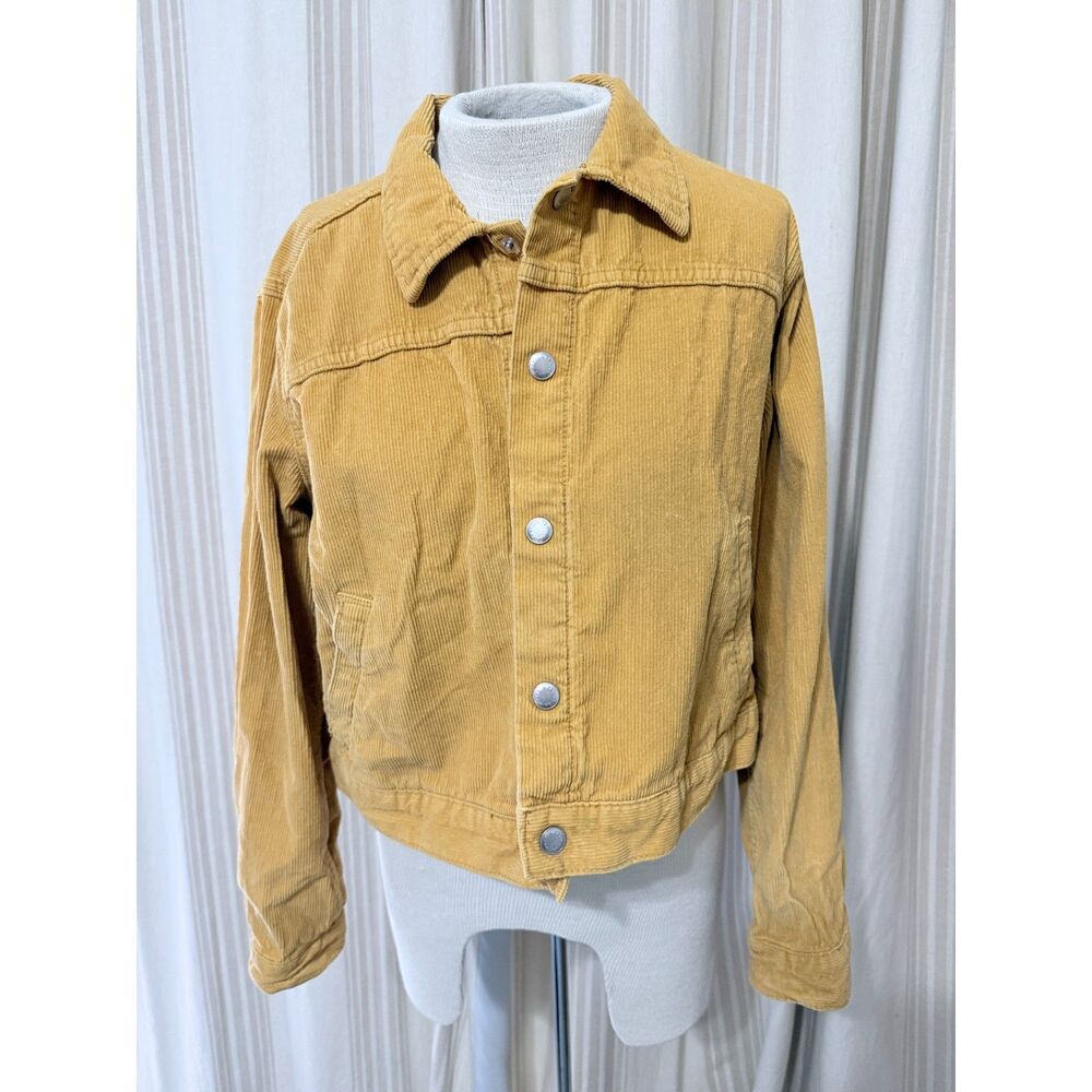 PacSun Mustard Yellow Corduroy Trucker Jacket Women’s Large